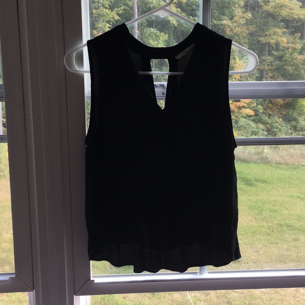 Black tank top